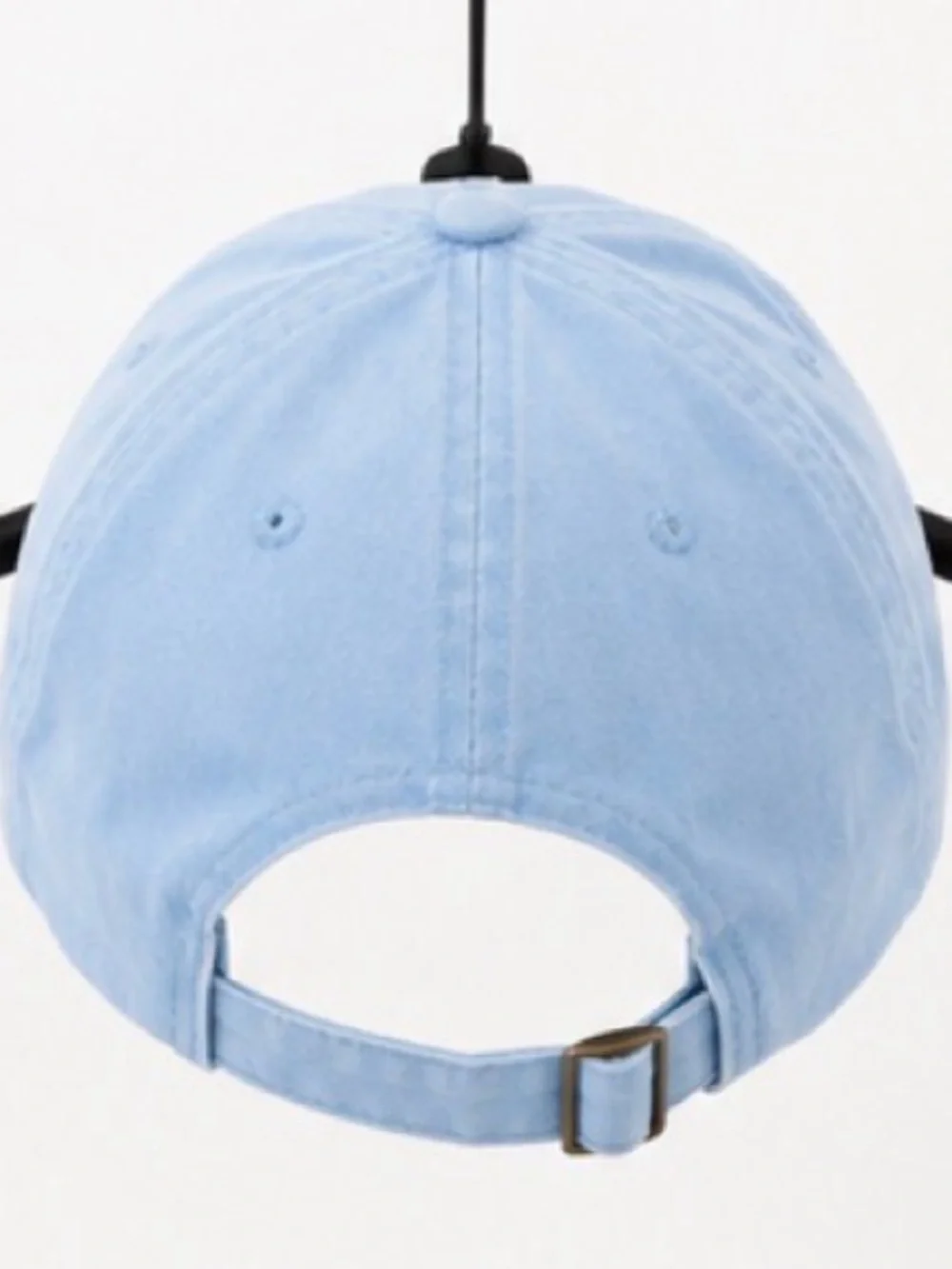 Light Blue Adjustable Baseball Cap Dad Hat One Size Casual Unisex Cotton Style